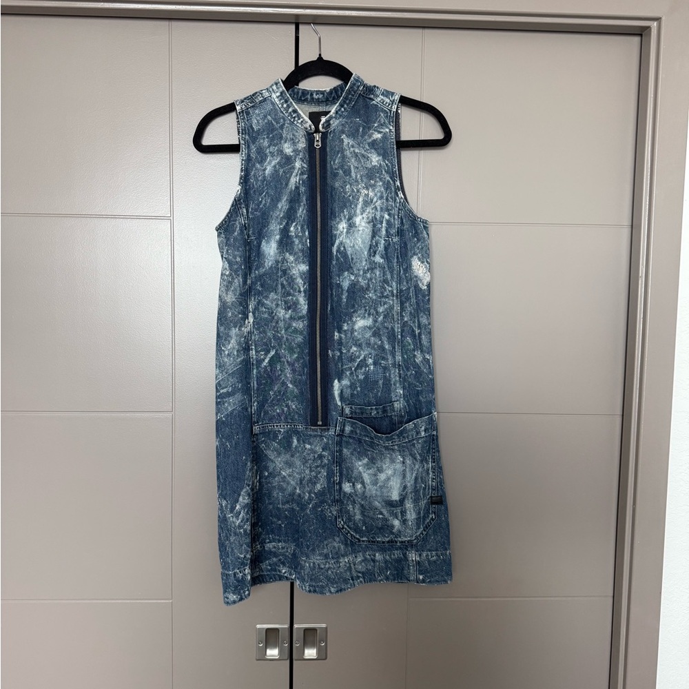 G star Raw Blake Zip Dress Avant Garde Denim